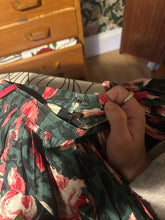 Load image into Gallery viewer, Vintage 1950s original Janet Colton floral print cotton skirt UK 6 8 XS S
