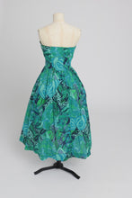 Load image into Gallery viewer, Vintage 1980s original Marion Donaldson novelty butterfly print cotton dress UK 8 S