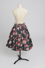 Load image into Gallery viewer, Vintage 1950s original Janet Colton floral print cotton skirt UK 6 8 XS S