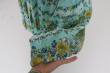 Load image into Gallery viewer, Vintage 1950s original floppy rayon floral print dress and bolero UK 6 8 XS