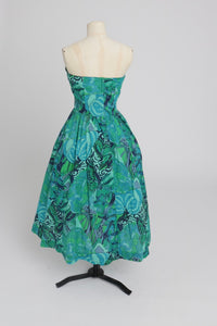 Vintage 1980s original Marion Donaldson novelty butterfly print cotton dress UK 8 S