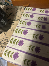 Load image into Gallery viewer, Vintage 1950s original Sambo fashions floral print purple cotton dress UK 6 8 XS S

