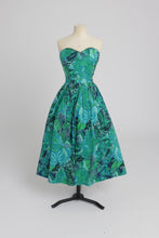 Load image into Gallery viewer, Vintage 1980s original Marion Donaldson novelty butterfly print cotton dress UK 8 S
