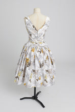 Load image into Gallery viewer, Vintage 1950s original floral rose print cotton Horrockses Fashions dress UK 6 8 XS S
