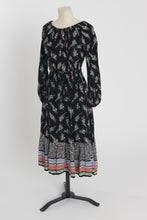Load image into Gallery viewer, Vintage 1970s original floral print dress and matching waistcoat by Jive UK 6 8 US 2 4 XS S
