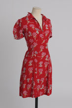 Load image into Gallery viewer, Vintage 1990s Anna Sui dress featuring a Christian Berard 1945 print  novelty UK 10 S
