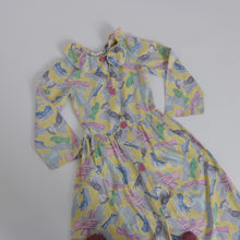 Load image into Gallery viewer, Vintage 1950s original novelty glove print cotton dress XXS teen
