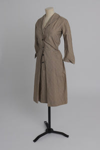 Vintage 1950s original 1953 Elizabeth Regina coronation print Horrockses fashions cotton dress  UK 8
