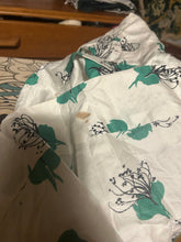 Load image into Gallery viewer, Vintage 1950s original white cotton dress with green detail by Atrima UK 6 8 XS S

