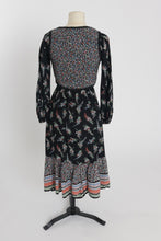 Load image into Gallery viewer, Vintage 1970s original floral print dress and matching waistcoat by Jive UK 6 8 US 2 4 XS S
