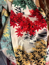 Load image into Gallery viewer, Vintage 1950s original Japanese leaf print cotton dress UK 6 XS
